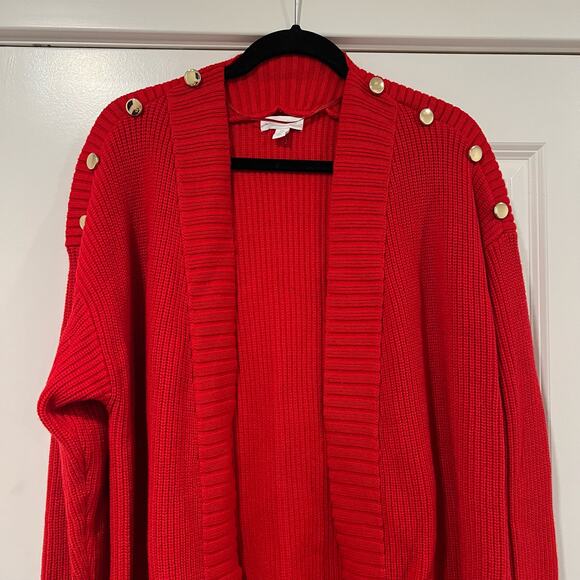 NWOT Charter Club Core Fashion Women's Cardigan Red ice XXL Plus MSRP $79 - Picture 6 of 7